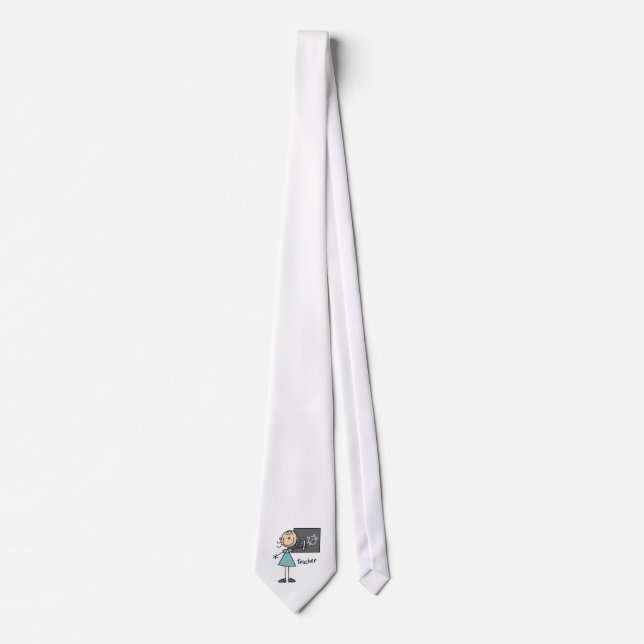 Teacher Stick Figure Tie (Front)