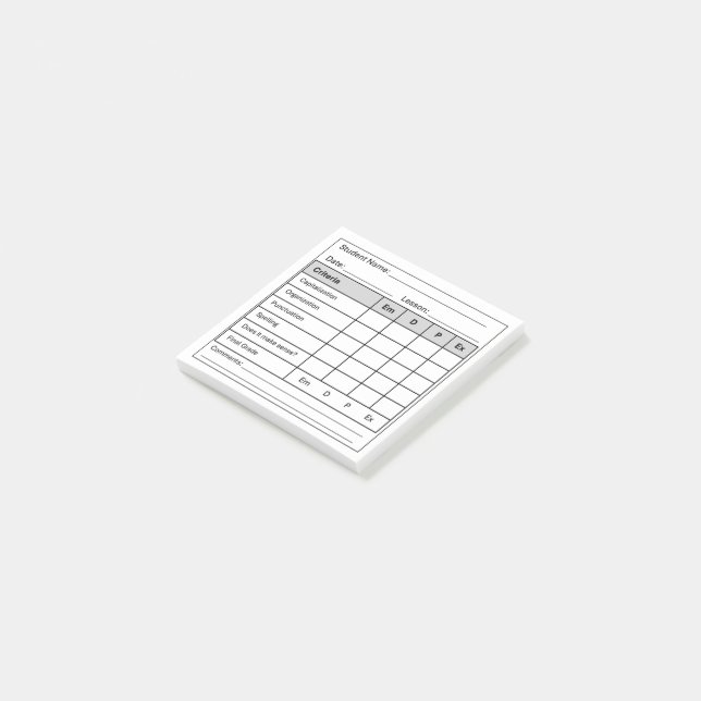 Teacher Sticky Notes for Marking Writing (Angled)