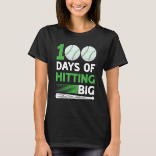 Teacher student 100th day of school baseball 100 d T-Shirt