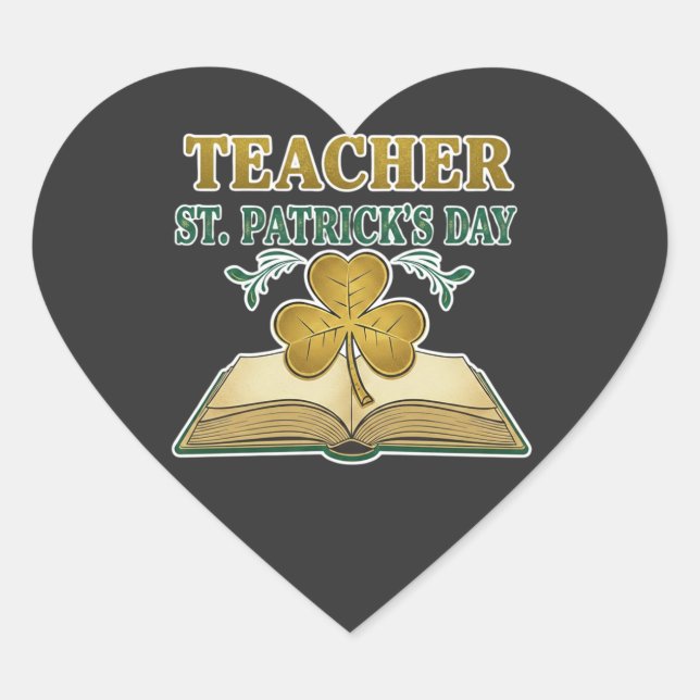 Teacher & Student Class of 2026 - Knowledge is Lig Heart Sticker (Front)
