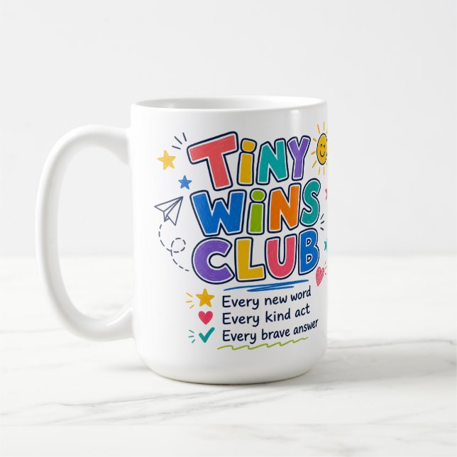 Teacher & Student Motivational Custom Gift Coffee Mug (Left)