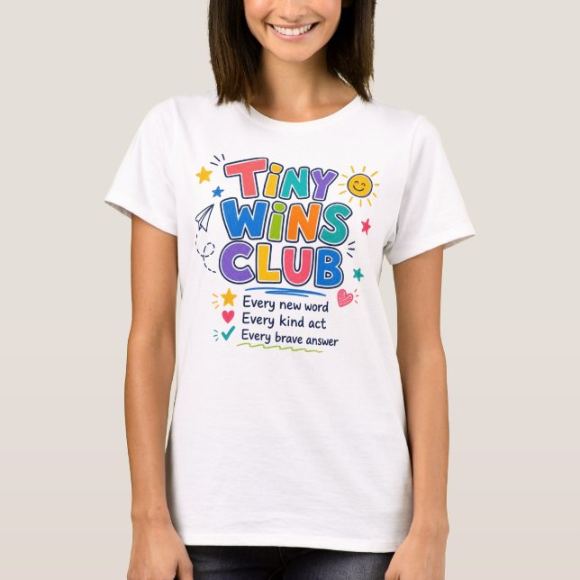 Teacher & Student Motivational Custom Gift T-Shirt (Front)