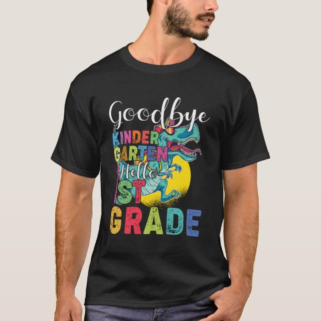 Teacher Student So Long Kindergarten Hello 1St Gra T-Shirt (Front)