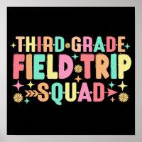 Teacher Students Third 3rd Grade Field Trip Squad