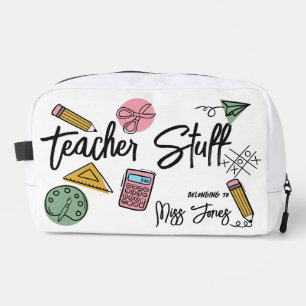 Teacher Stuff Personalised Pencil Case Dopp Kit