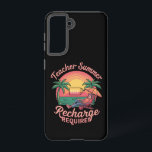 Teacher Summer Recharge Required Last Day School Samsung Galaxy Case<br><div class="desc">Teacher Summer Recharge Required Last Day Of School</div>