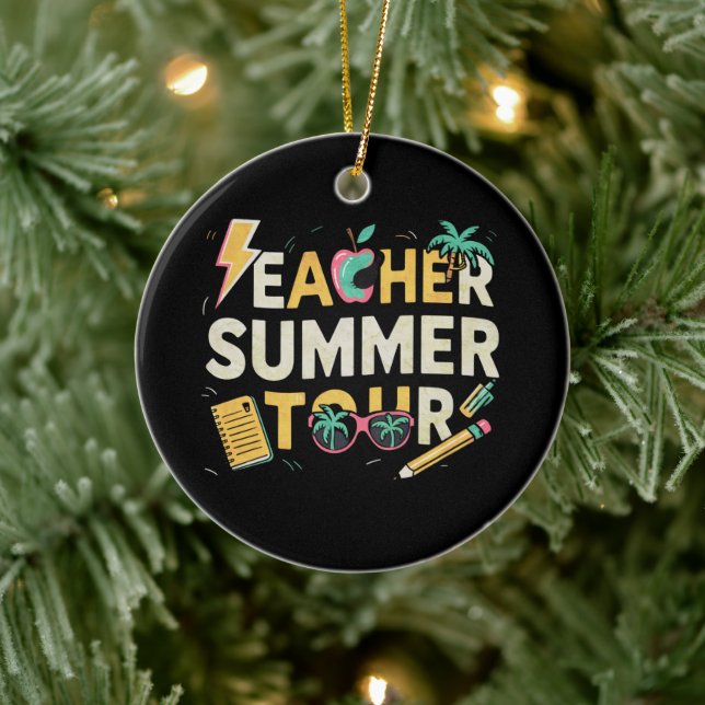 Teacher Summer Tour 2024 Last Day of School  Ceramic Tree Decoration (Tree)