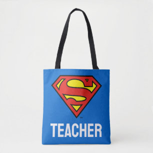 Teacher Superman S-Shield Superman Logo Tote Bag