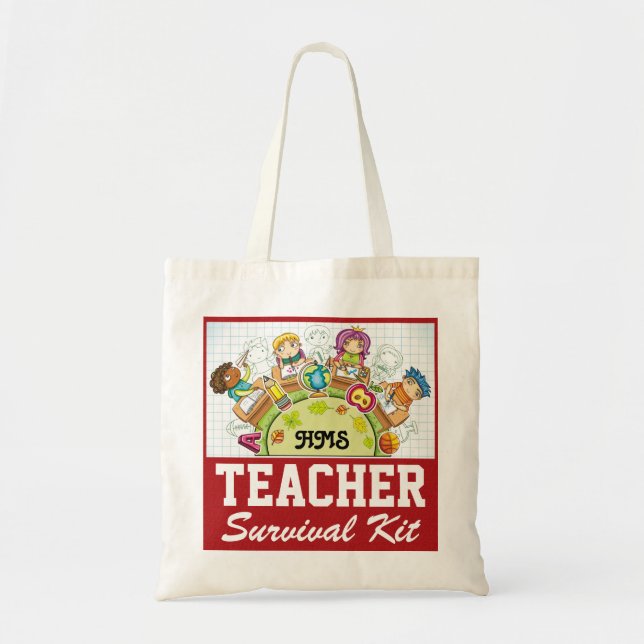 Teacher Survival Kit - SRF Tote Bag (Front)