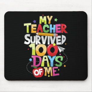 Teacher Survived 100 Days Of Me 100th Day School S Mouse Pad