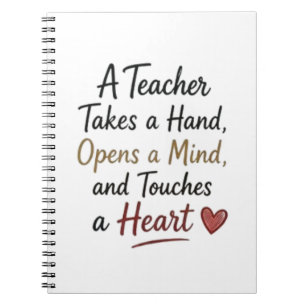 Teacher Takes a Hand Opens a Mind Notebook