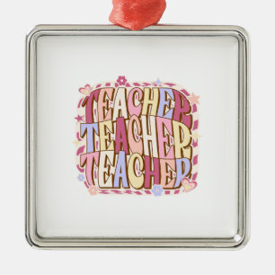 Teacher Teacher Teacher Metal Tree Decoration
