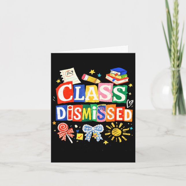 Teacher teaching back to school coquette class card (Front)