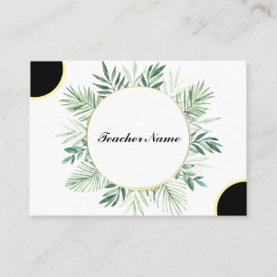 teacher templet business card
