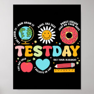 Teacher Test Day Motivational Teacher Starr Te  Poster