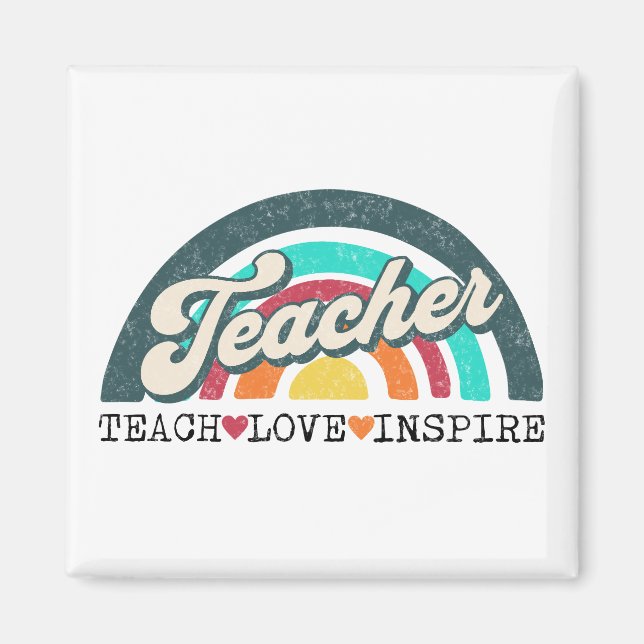 Teacher text design magnet (Front)