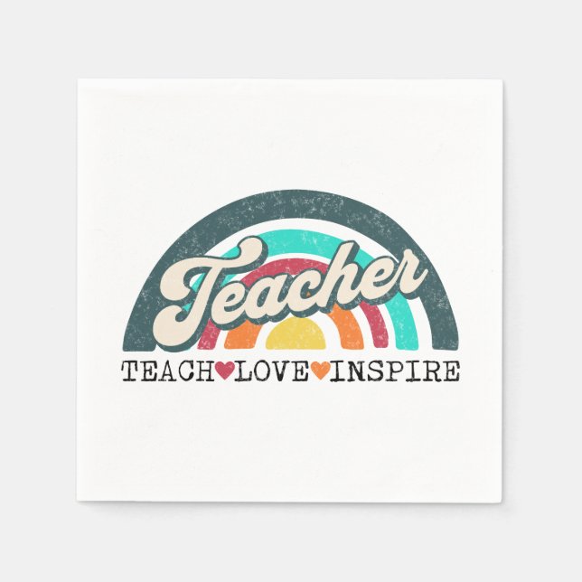 Teacher text design napkin (Front)