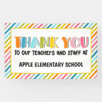 Teacher thank you banner
