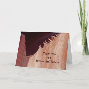 Teacher Thank You Canyon Crosscut Card