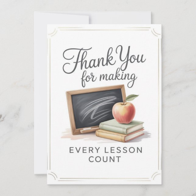 Teacher Thank You Card (Front)