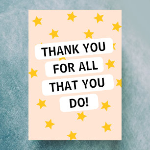 Teacher Thank You Card