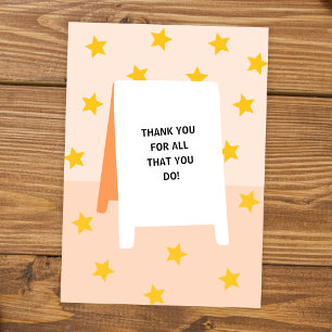 Teacher Thank You Card