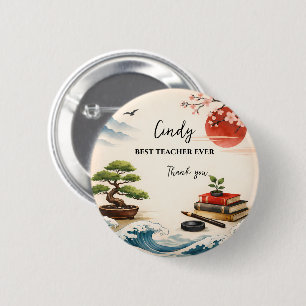 Teacher Thank You Gift End of School Year 6 Cm Round Badge