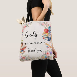 Teacher Thank You Gift   End of School Year Tote Bag