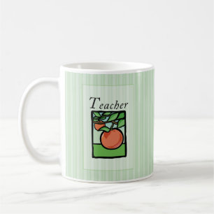 Teacher Thank You Gift Mug, Apple Coffee Mug
