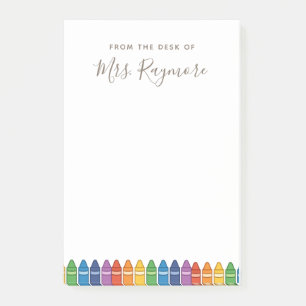 Teacher Thank You Note – Rainbow Crayon Custom Car