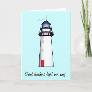 Teacher Thank You with Lighthouse Card