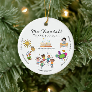 Teacher Thank Your Gift Ornament
