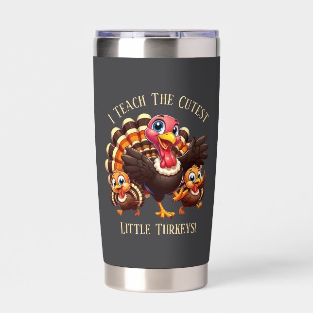 Teacher Thanksgiving Insulated Tumbler (Front)