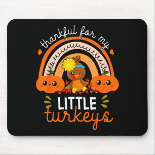 Teacher Thanksgiving Shirt Thankful For My Little Mouse Pad