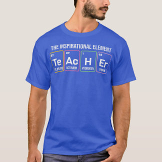 Teacher The Inspiration Element Periodic Table Wor T-Shirt