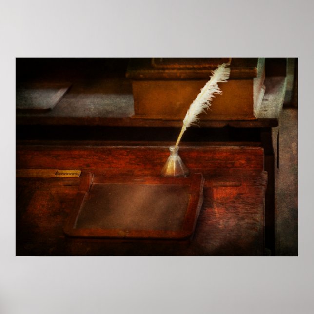 Teacher - The writing desk Poster (Front)