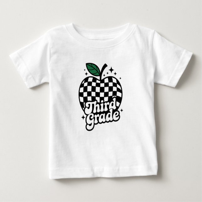 Teacher Third Grade 3rd Back to School Baby T-Shirt (Front)