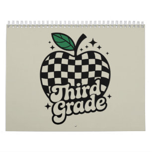 Teacher Third Grade 3rd Back to School Calendar