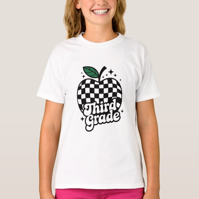 Teacher Third Grade 3rd Back to School T-Shirt (Front)