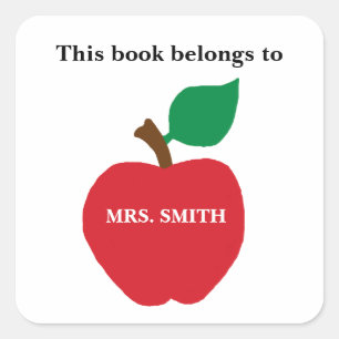 Teacher This Book Belongs to Mrs Stickers
