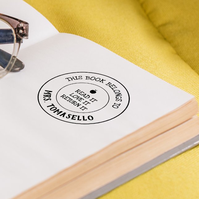 TEACHER This Book Belongs To Personalised Self-inking Stamp (TEACHER This Book Belongs To Personalized Self-inking Stamp)