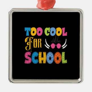 Teacher Too Cool For School Metal Tree Decoration