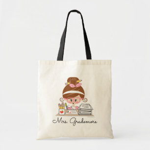 Teacher Tote Bag Brunette