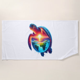 Teacher Turtle Strength Beach Towel