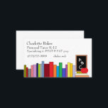 Teacher/Tutor Business Card<br><div class="desc">This Teacher/Tutor Business Card with this fun design will be great to pass out to future students! The back may also be printed to say whatever you like.</div>