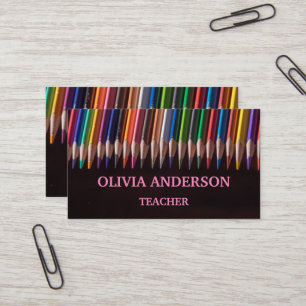Teacher Tutor Business Cards