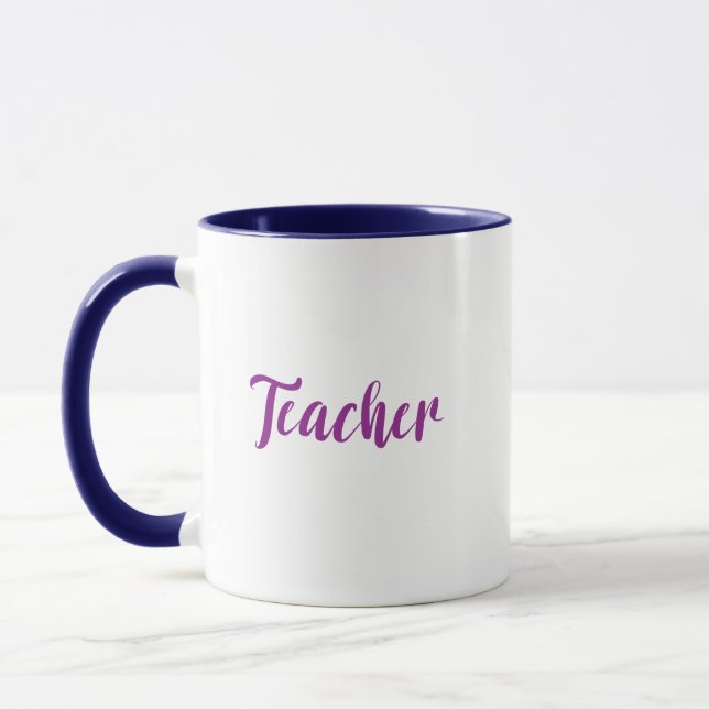 Teacher Typography Mug (Left)