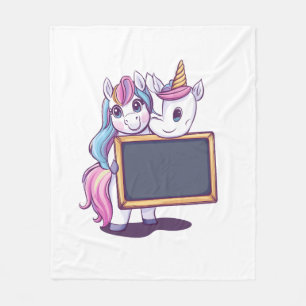 Teacher Unicorn (1) Fleece Blanket