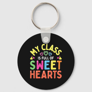 Teacher Valentines Day Love My Sweet Students Key Ring