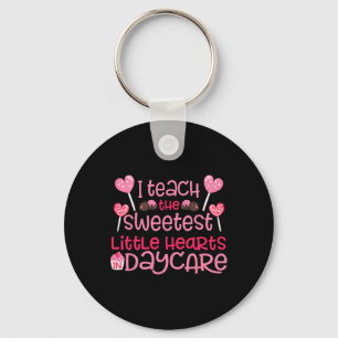 Teacher Valentines Day T Shirt Cute Daycare Teache Key Ring